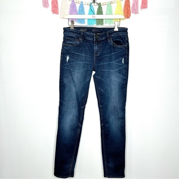 Kut From The Kloth Catherine Slouchy Distressed Boyfriend Denim Jeans Size 4 - Picture 2 of 16